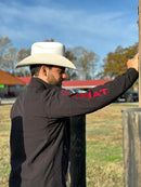 Jaqueta Ariat Logo 2.0 Softshell Preta/Vermelha Indpot SMU