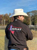 Jaqueta Ariat Texas Softshell Independent SMU Preta