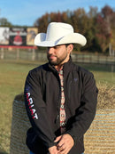 Jaqueta Ariat Texas Softshell Independent SMU Preta